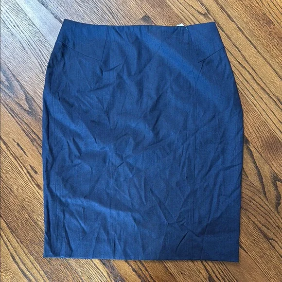 B6 Boss Hugo Boss Women’s 6 Dark Blue Pencil Skirt - Picture 1 of 6